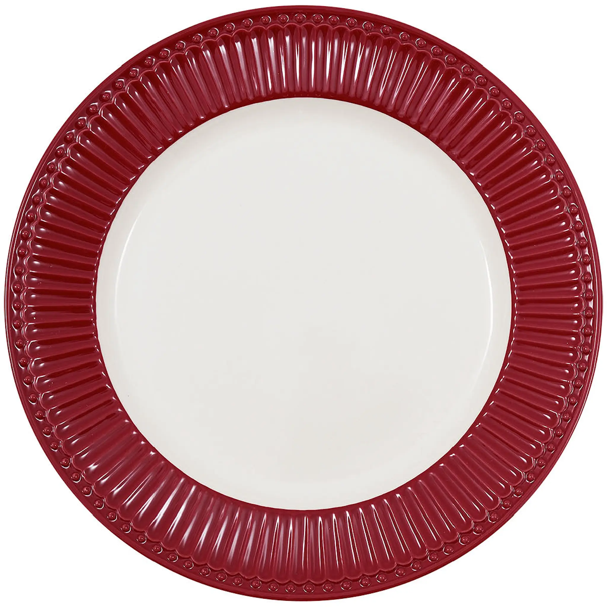 GreenGate Everyday Alice middagstallrik 26,5 cm claret red