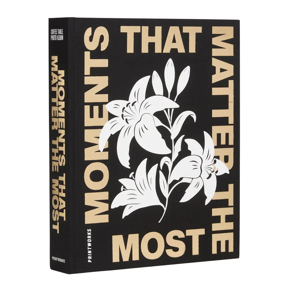 Valokuva-albumi Moments that matters the most Musta