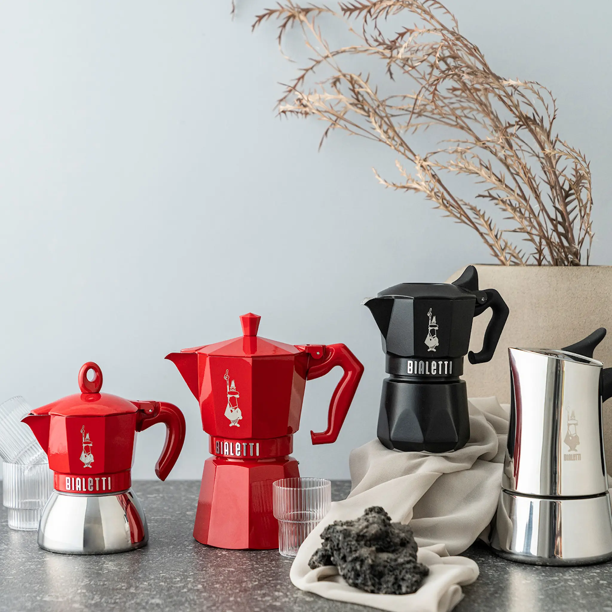 Bialetti Brikka Exclusive mokabryggare 2-koppar 10 cl stål