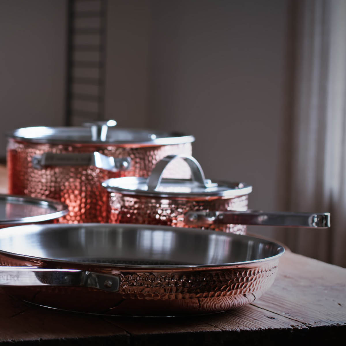 Vargen & Thor Mjölner XL grytesett 6 deler kobber