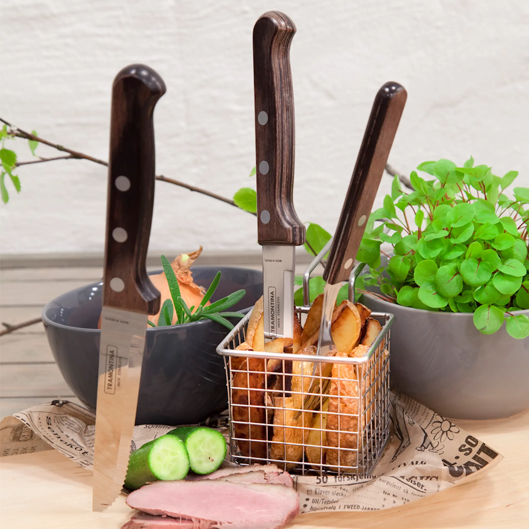 Modern House Churrasco Pihvihaarukka 21 cm Kromiteräs