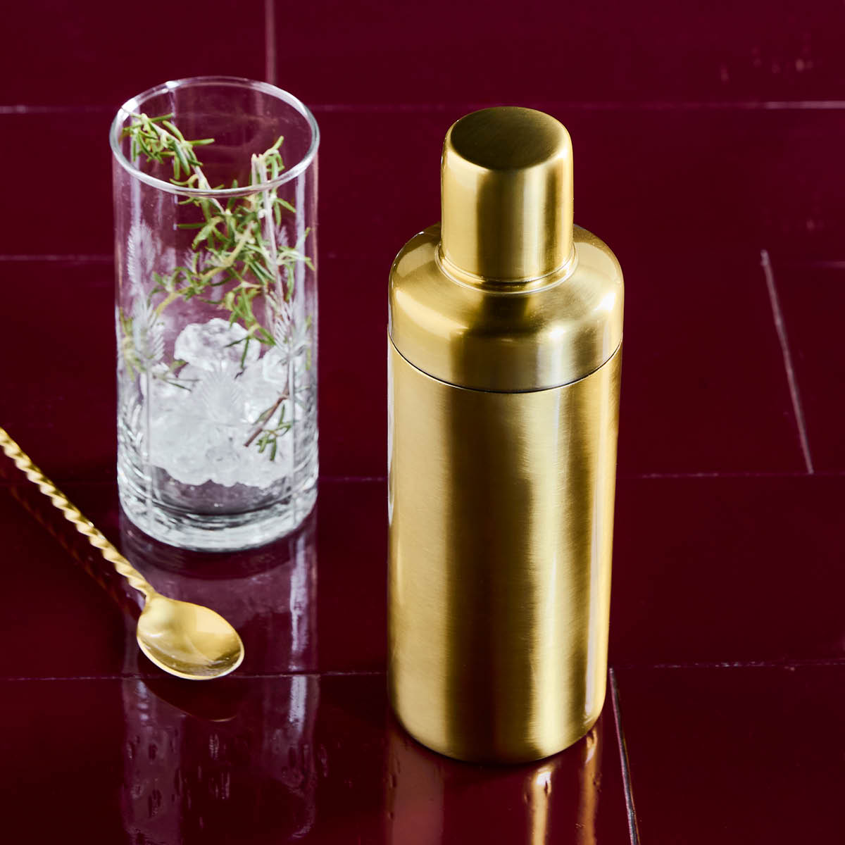 House Doctor Kett shaker 65 cl antik mässing