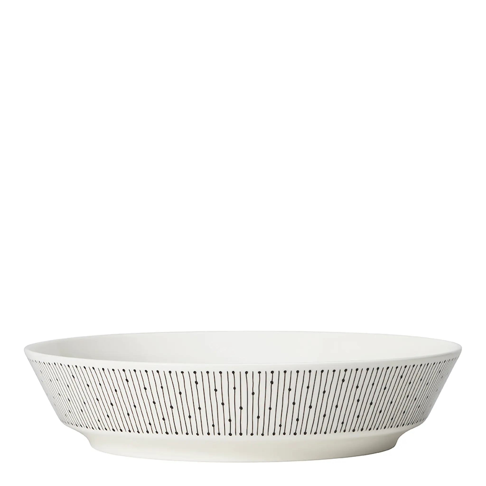 Arabia Mainio Sarastus Tallrik Djup 23 cm Vit/Svart