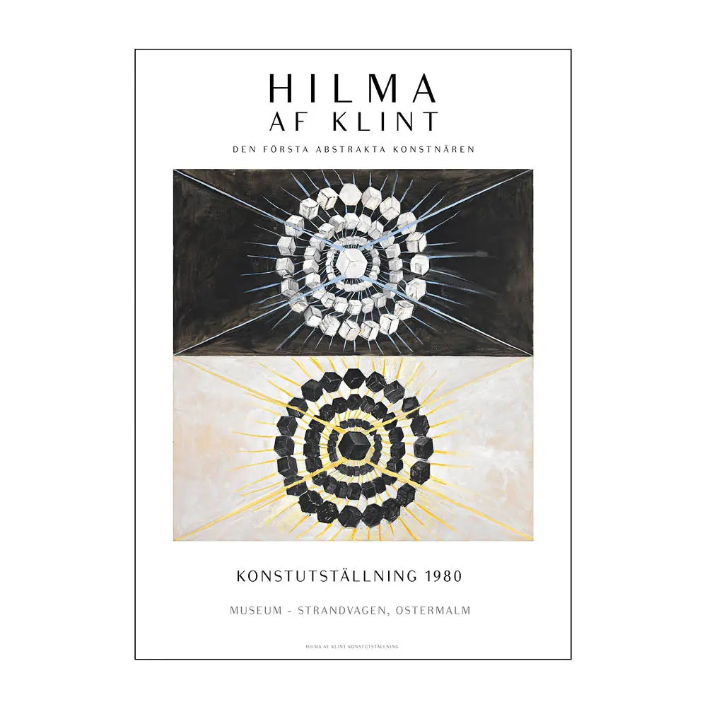 Hilma af Klint x PSTR Studio Juliste 30x40 cm Hilma af klint art exhibition