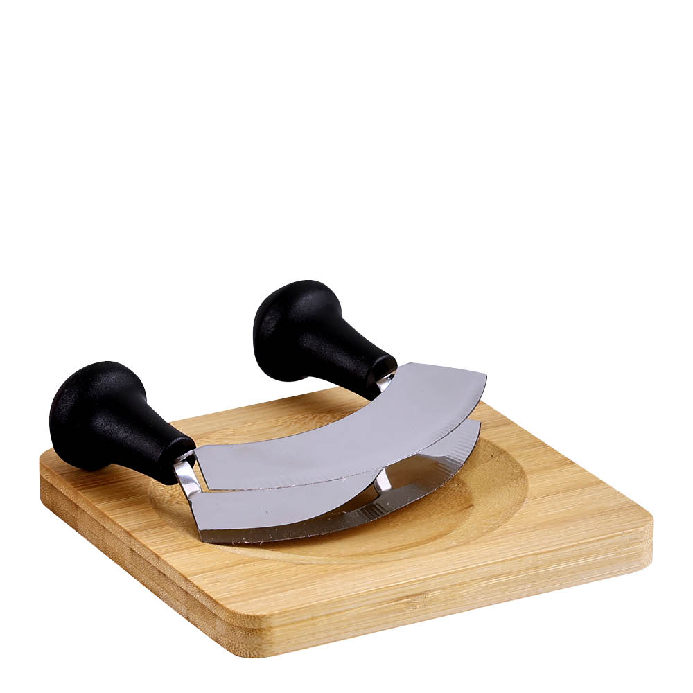 Kesper - Yrttileikkuulauta hakkuriveitsellä 16 cm bambu
