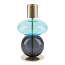 Bubble ljusstake mellan 14 cm safirblå/rökgrå