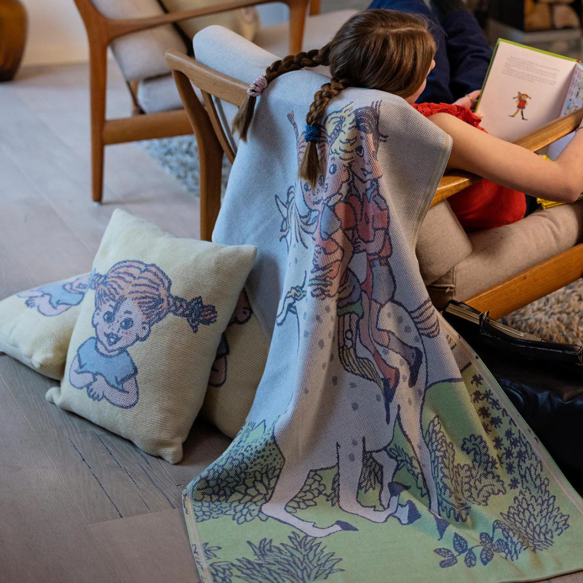 Ekelund Peppi Pitkätossu Viltti 140x170 cm Päärynähyppy