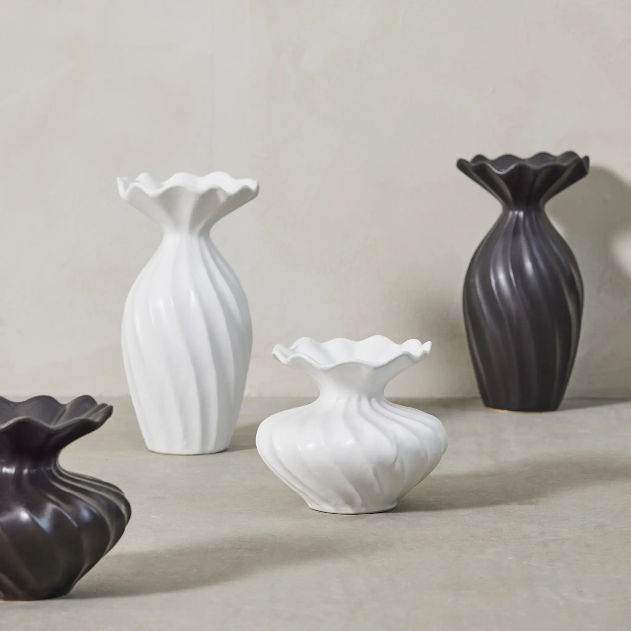 Lene Bjerre Susille vas 25 cm vit