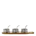 Serveware minikastrullset 3 delar 9 cm stål