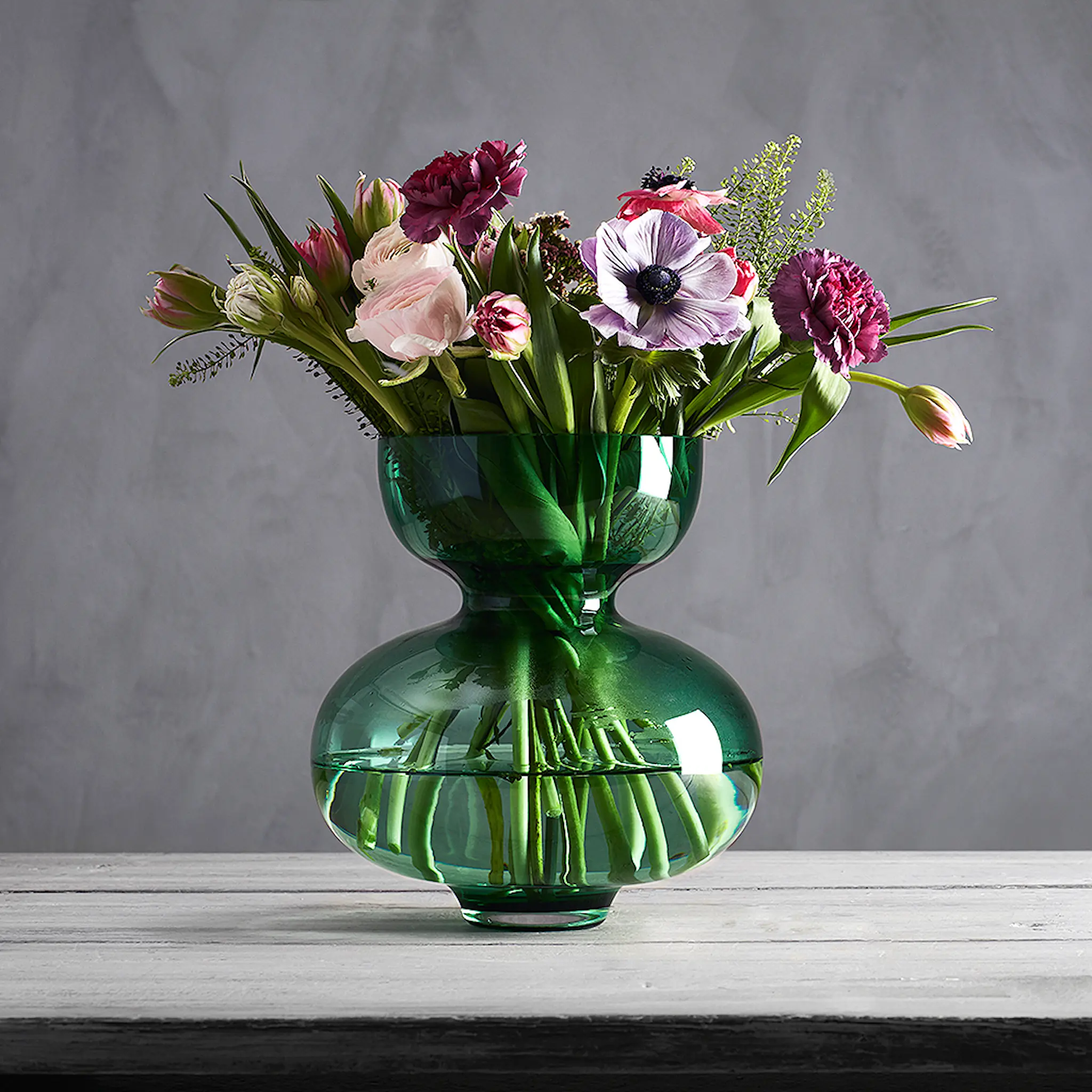 Georg Jensen Alfredo Vas 25 cm Grön