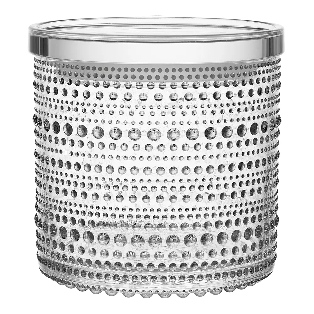 Kastehelmi Purkki kannella 11 cm Kirkas