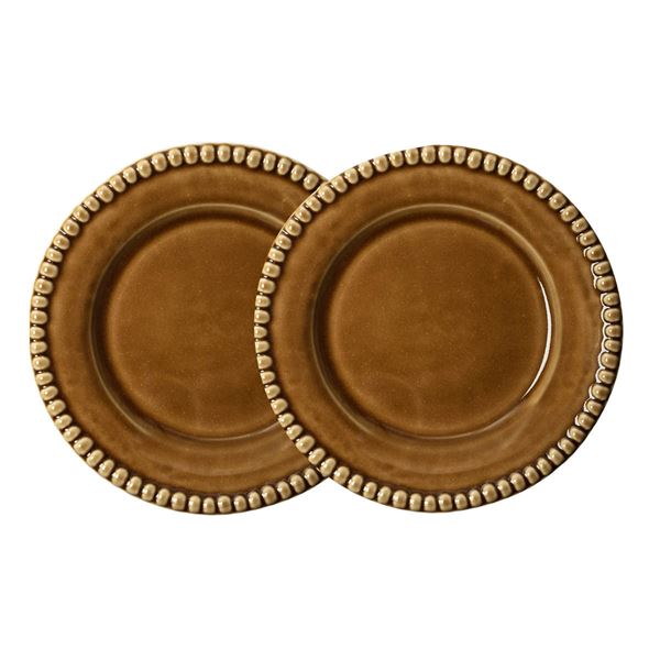 PotteryJo Daria tallerken 22 cm 2 stk umbra