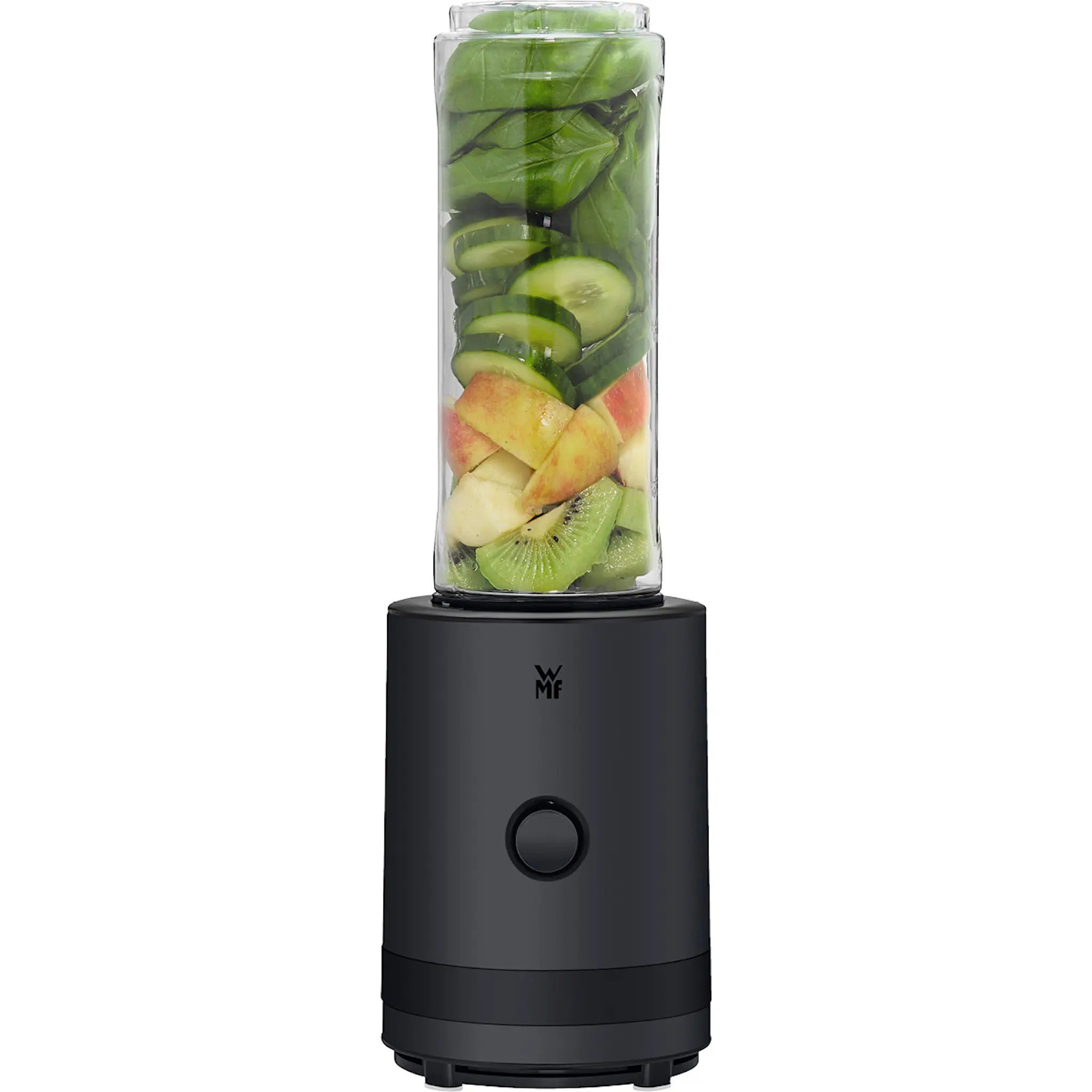 WMF KitchenMinis Smoothie-To-Go blender med två behållare 0,6 L svart