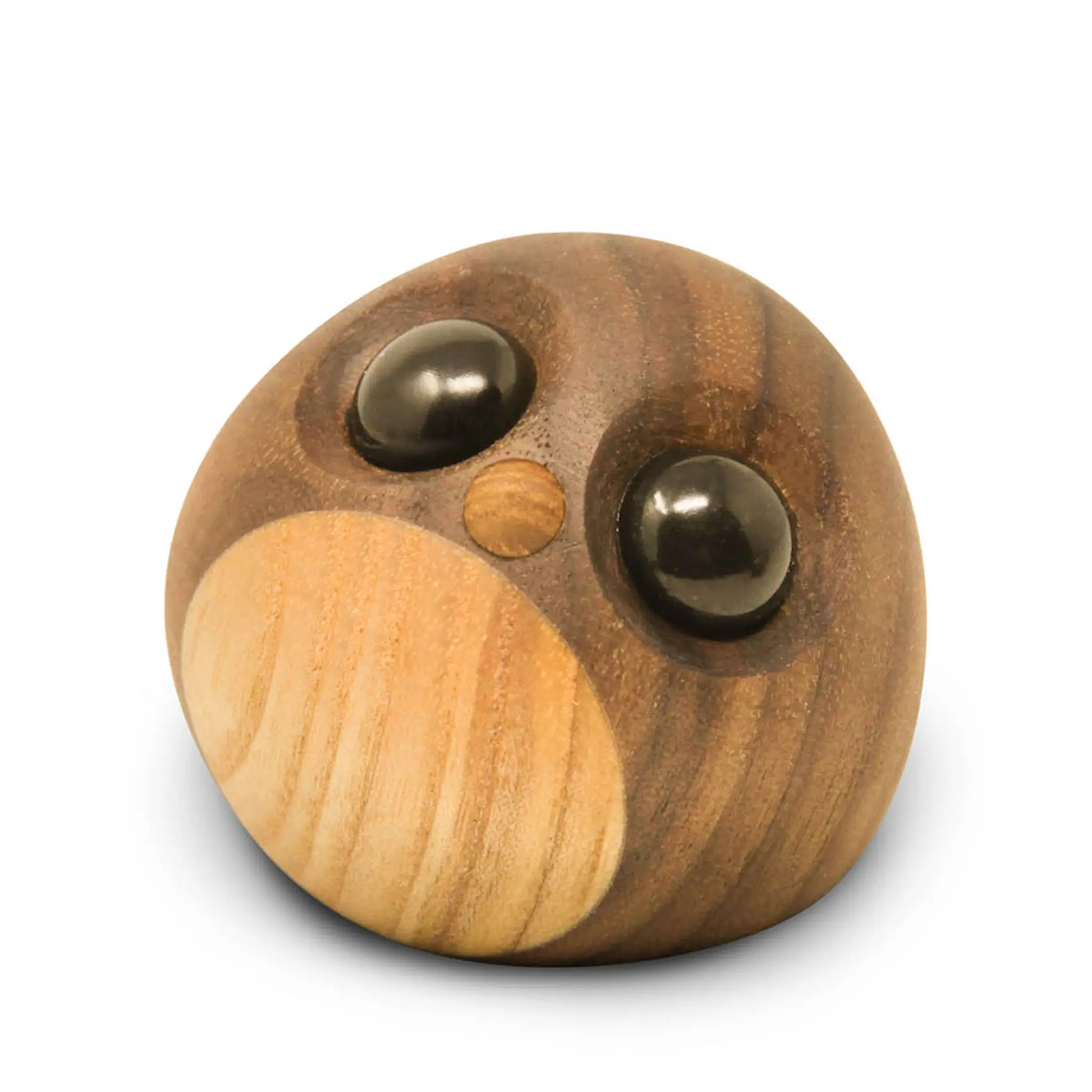 FableWood Puufiguuri Pingviininpoikanen Freddy 5 cm Pähkinä/Saarni