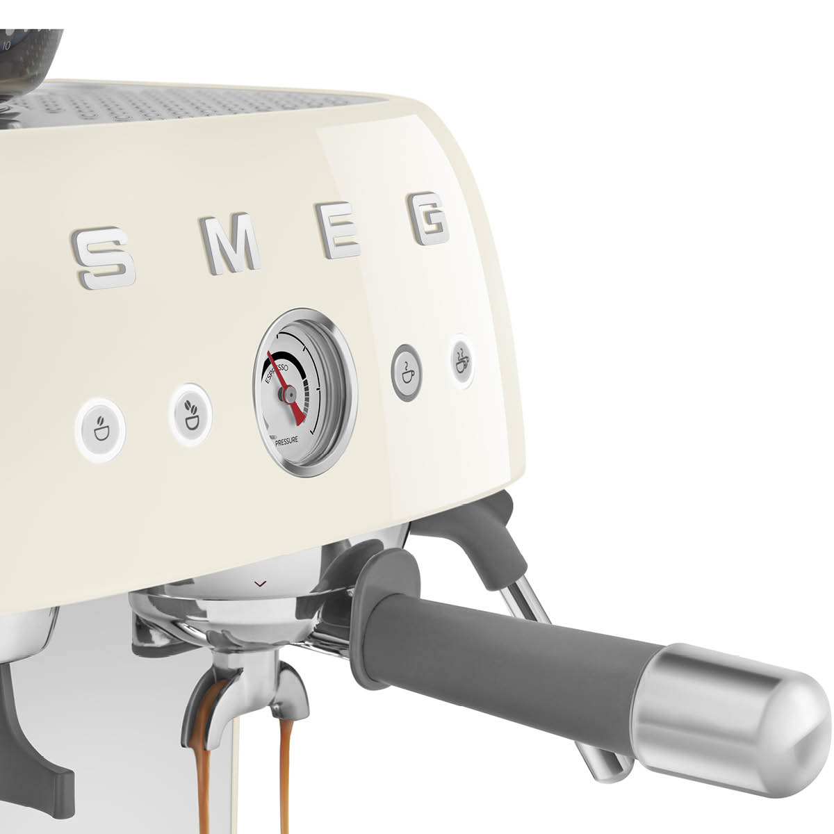 Smeg Espressomaskin EGF03 2,4L m/kaffekvern krem