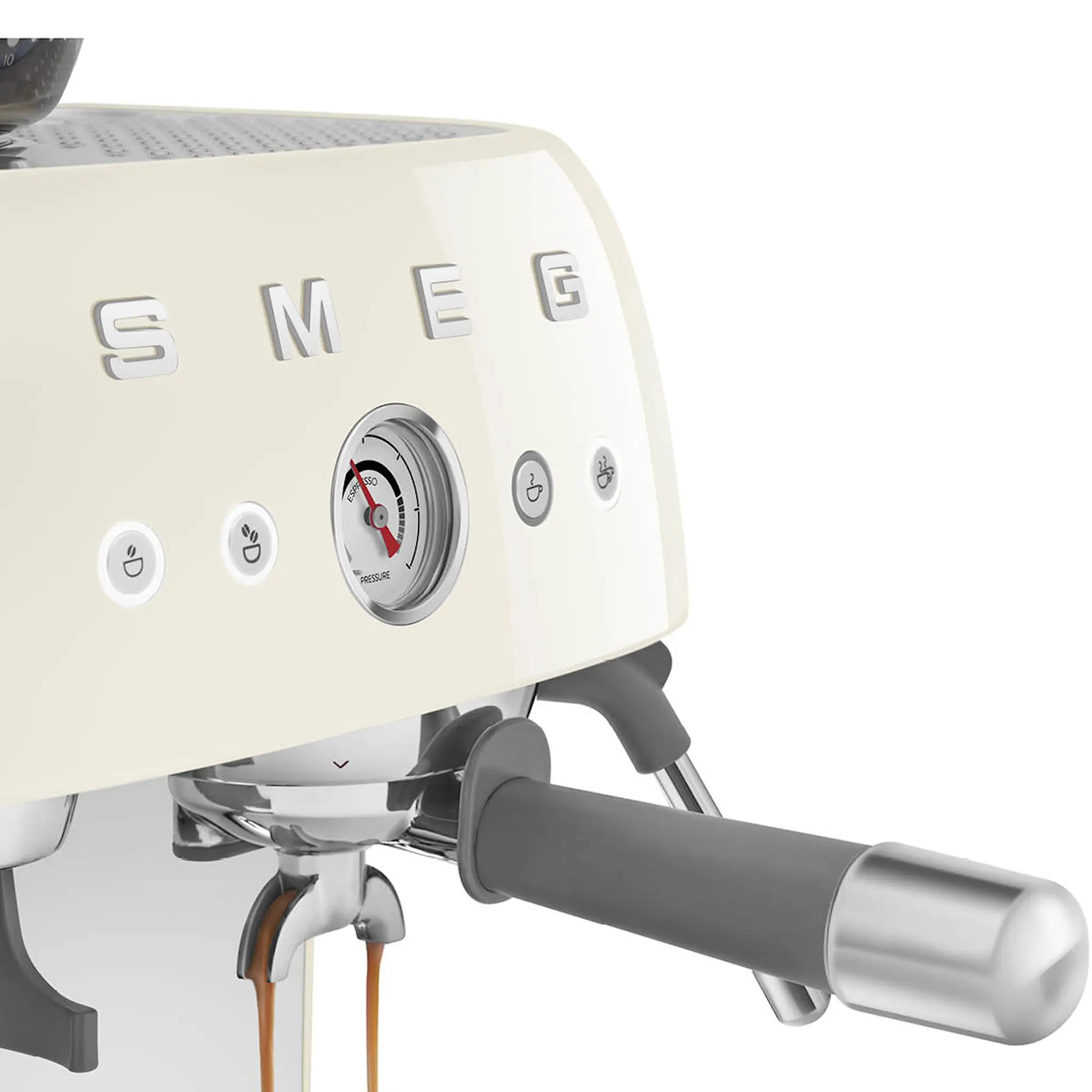 Smeg Smeg Manuaalinen Espressokone kahvimyllyllä EGF03 Kerma