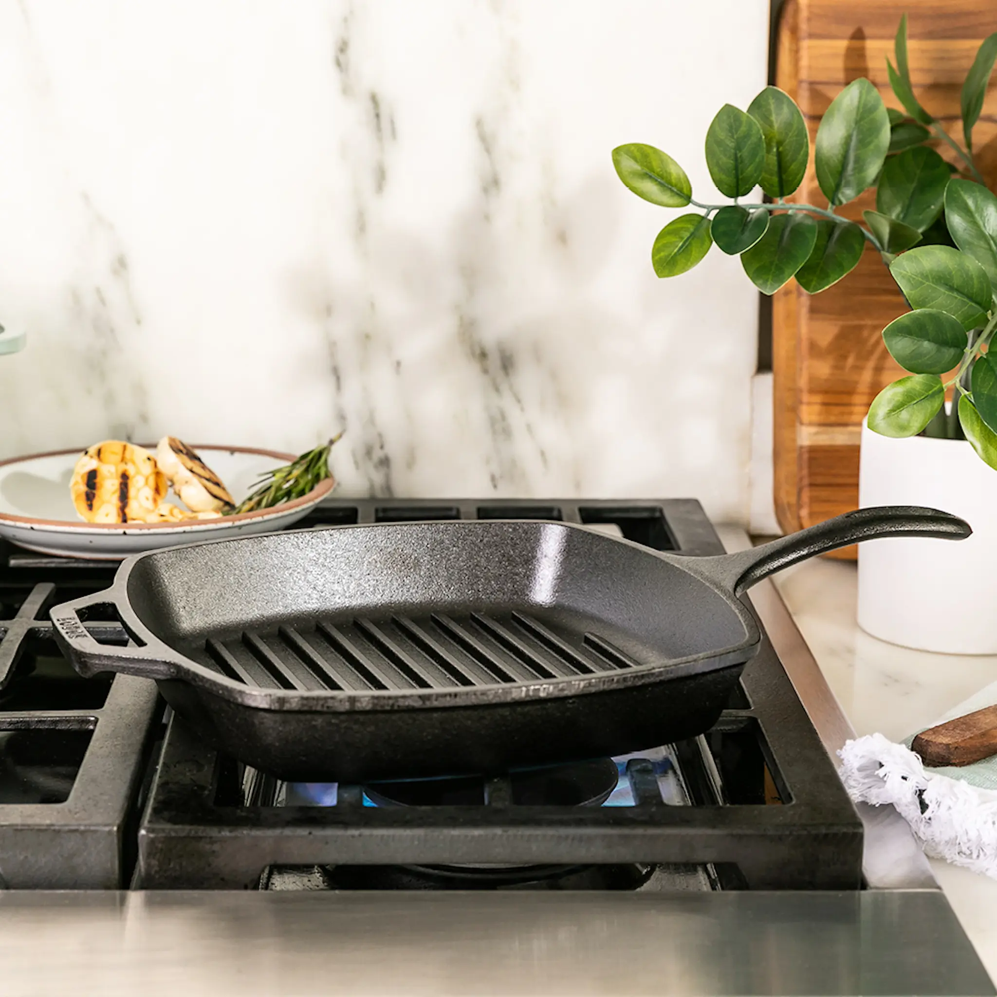 Lodge Classic Collection fyrkantig grillpanna i gjutjärn 27 cm