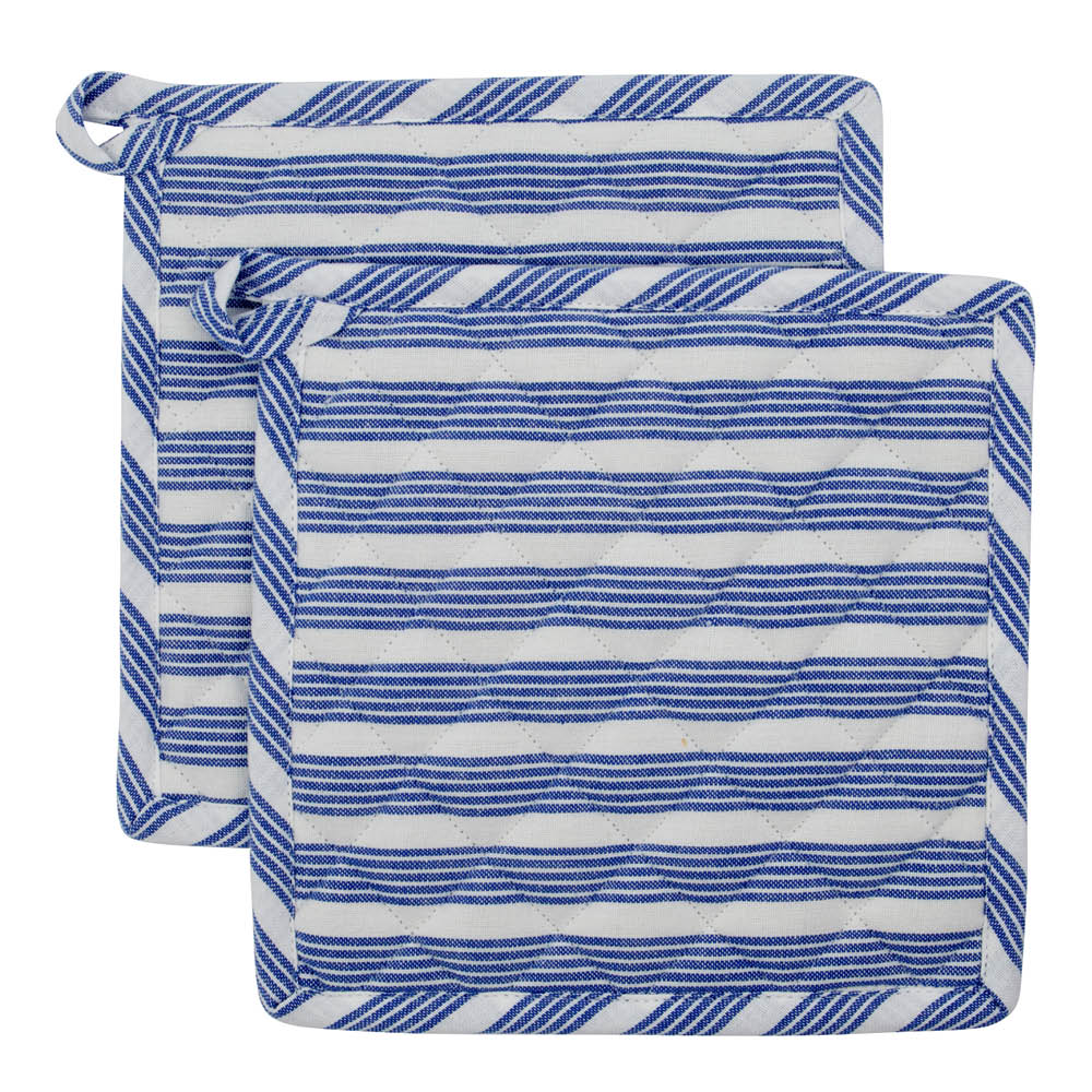 Nicolas Vahé Chef grytlapp 22,5x22,5 cm 2-pack blå/vit