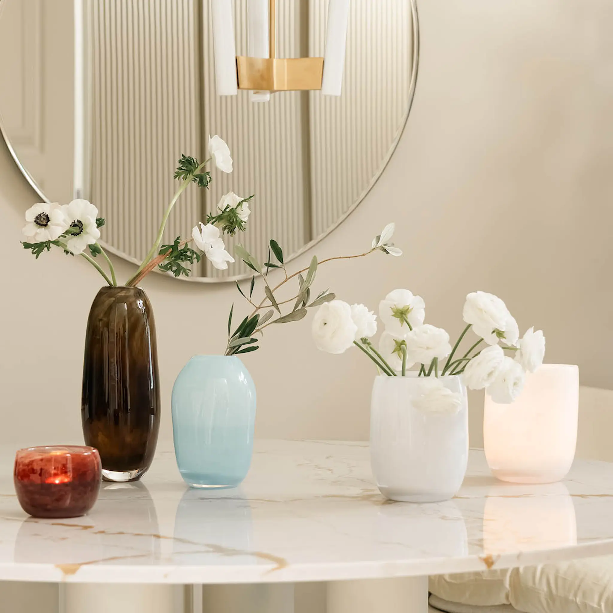 Magnor Lumo vase 30 cm brun