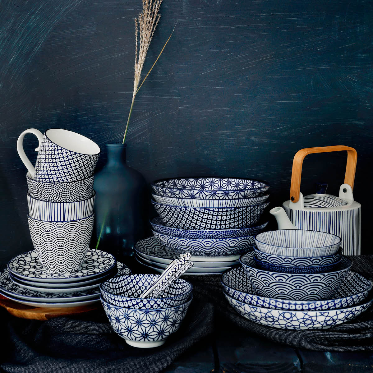 Tokyo Design Studio Nippon Blue Risskål 12 cm Star