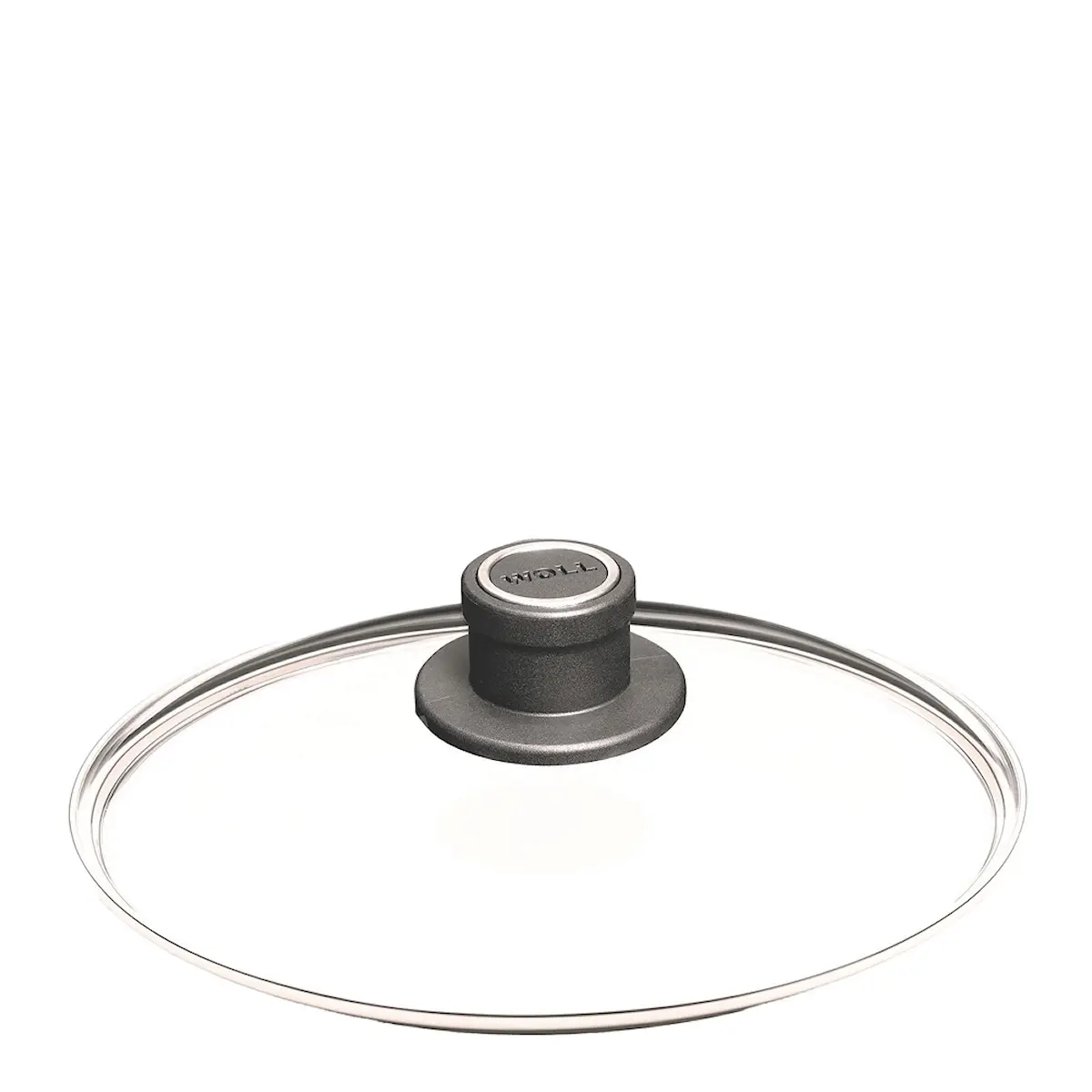 Woll Glass Lid lock 24 cm med ventil klart glas
