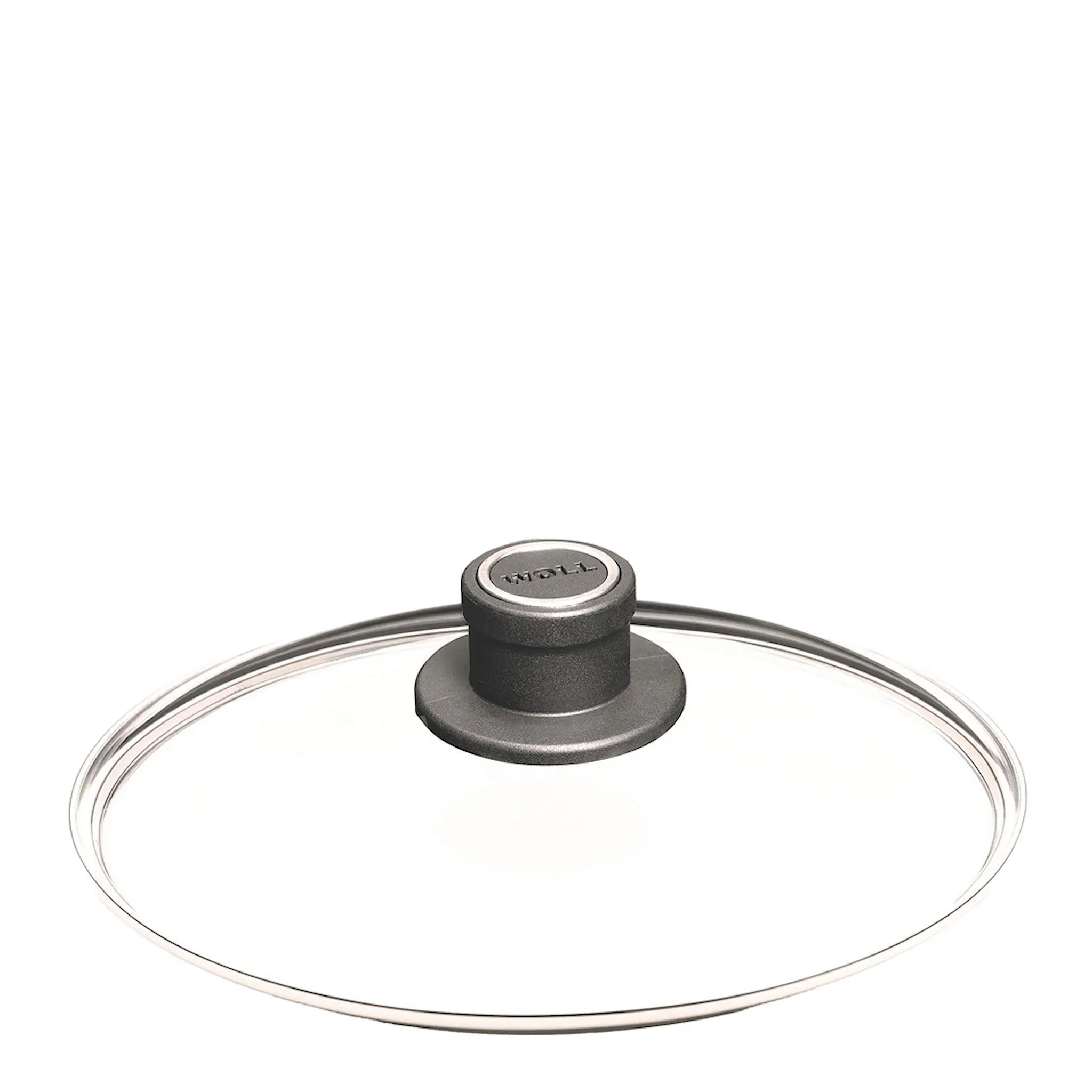 Woll Glass Lid lock 24 cm med ventil klart glas