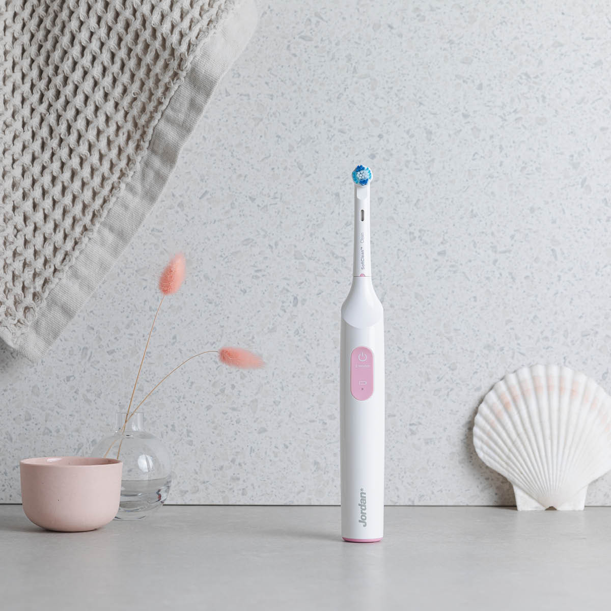 Jordan Clean Smile eltandborste TBT-200P rosa