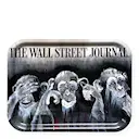 Frukostbricka The Three Wise Monkeys 20x27 cm Svart