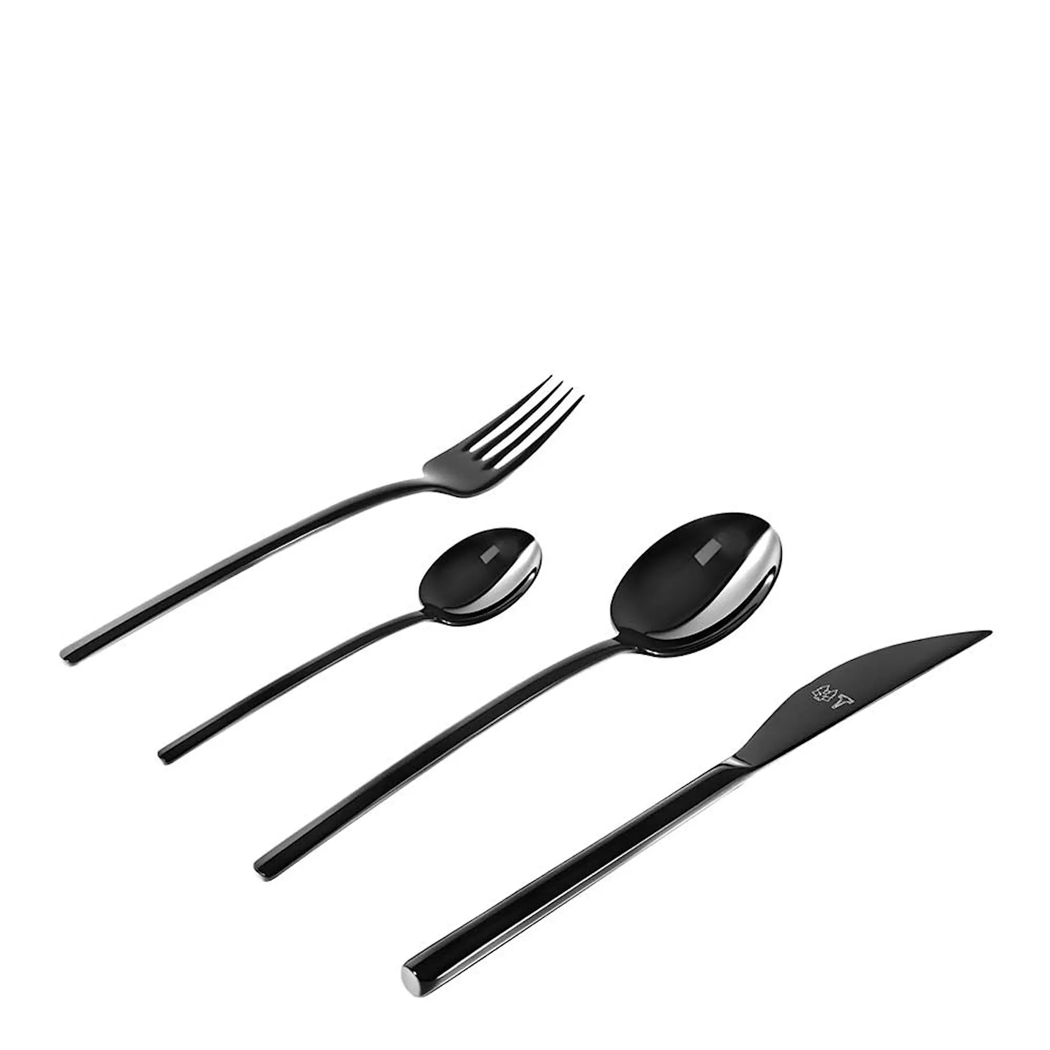 Vargen & Thor BINO bestickset 16 delar svart