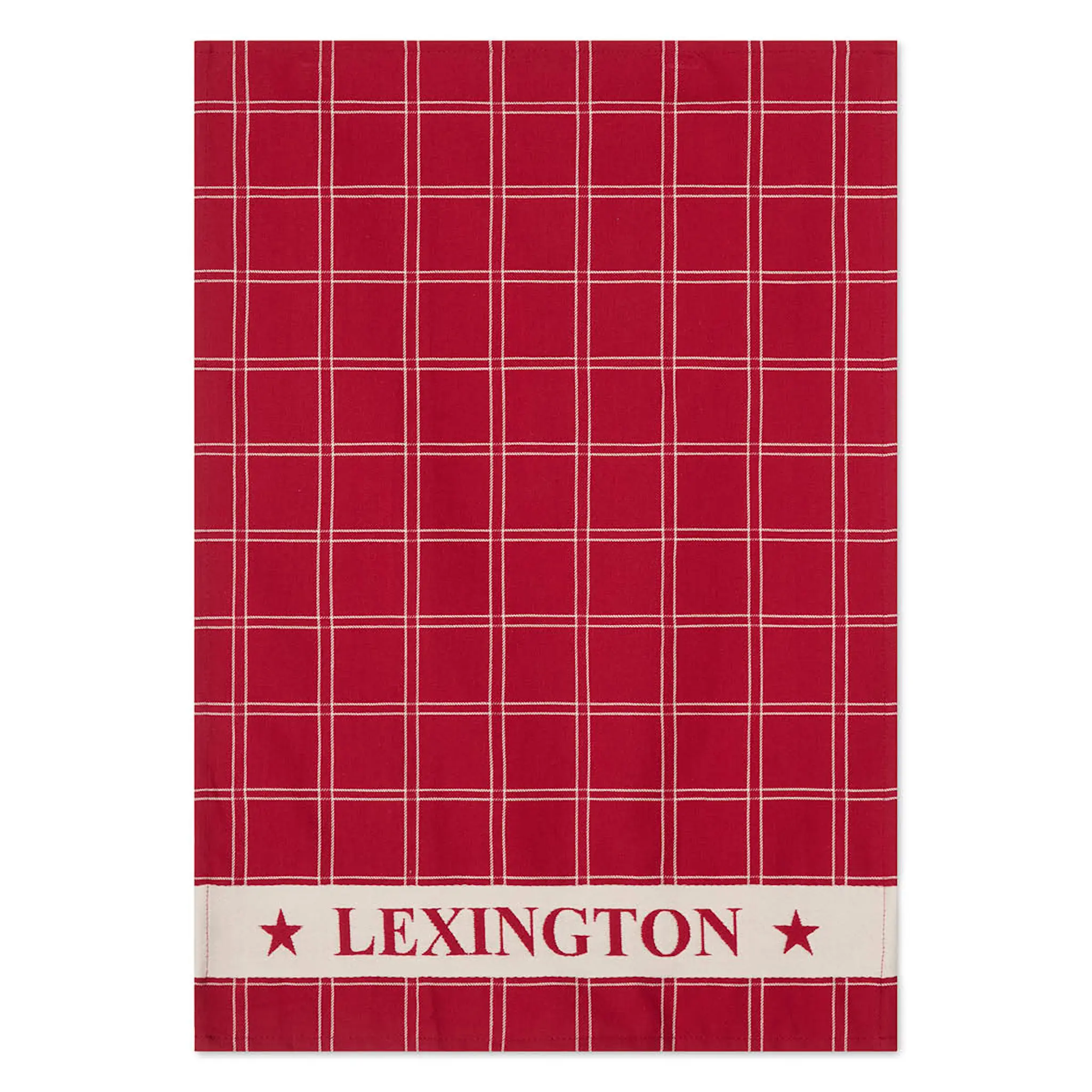 Lexington Kökshandduk jaquard 50x70 cm 2-pack röd/vit