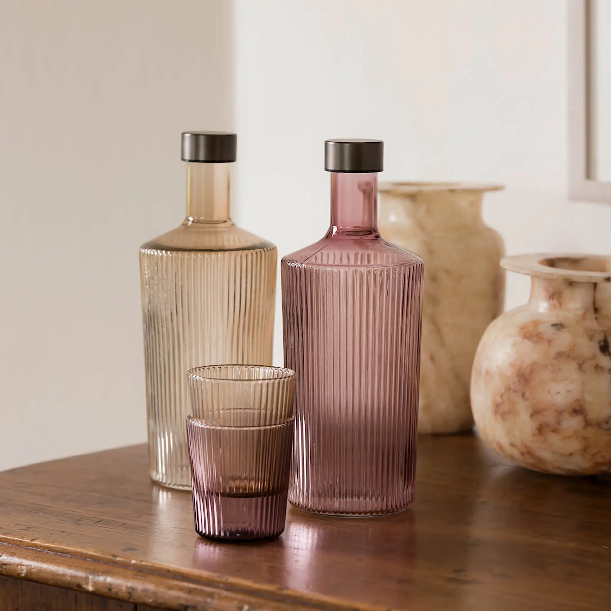 Paveau Ribbed Elegance glas Bells 25 cl beige
