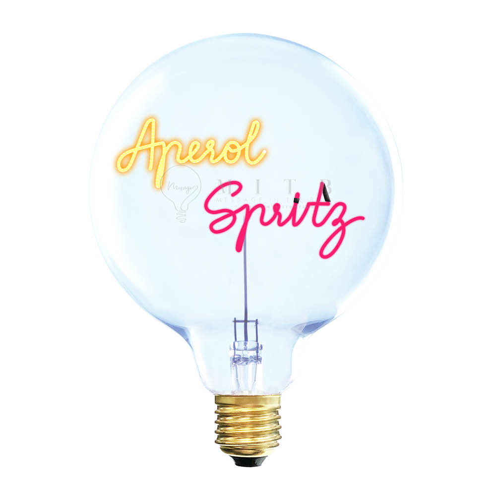 Elements Lighting MITB glödlampa LED 17 cm Aperol Spritz bärnsten/röd