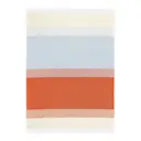 Hennika pläd 120x180 cm orange/vit/blå