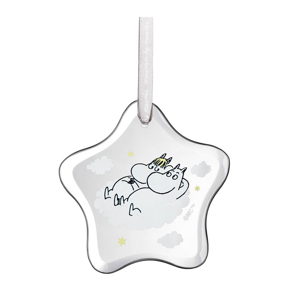 Muurla Muumi Lasikoriste Niiskuneiti Ja Muumi 8 cm