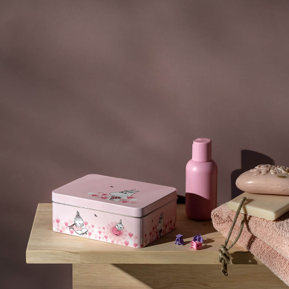 Muurla Muumi Peltipurkki 14,5x10,5 cm Vaaleanpunainen