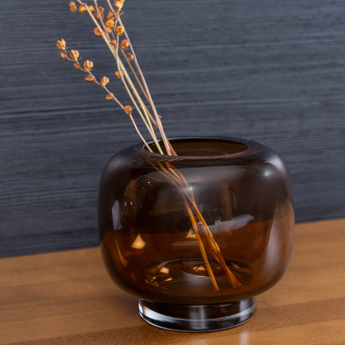 Fanni K Uumen vase 16x14,5 cm brun