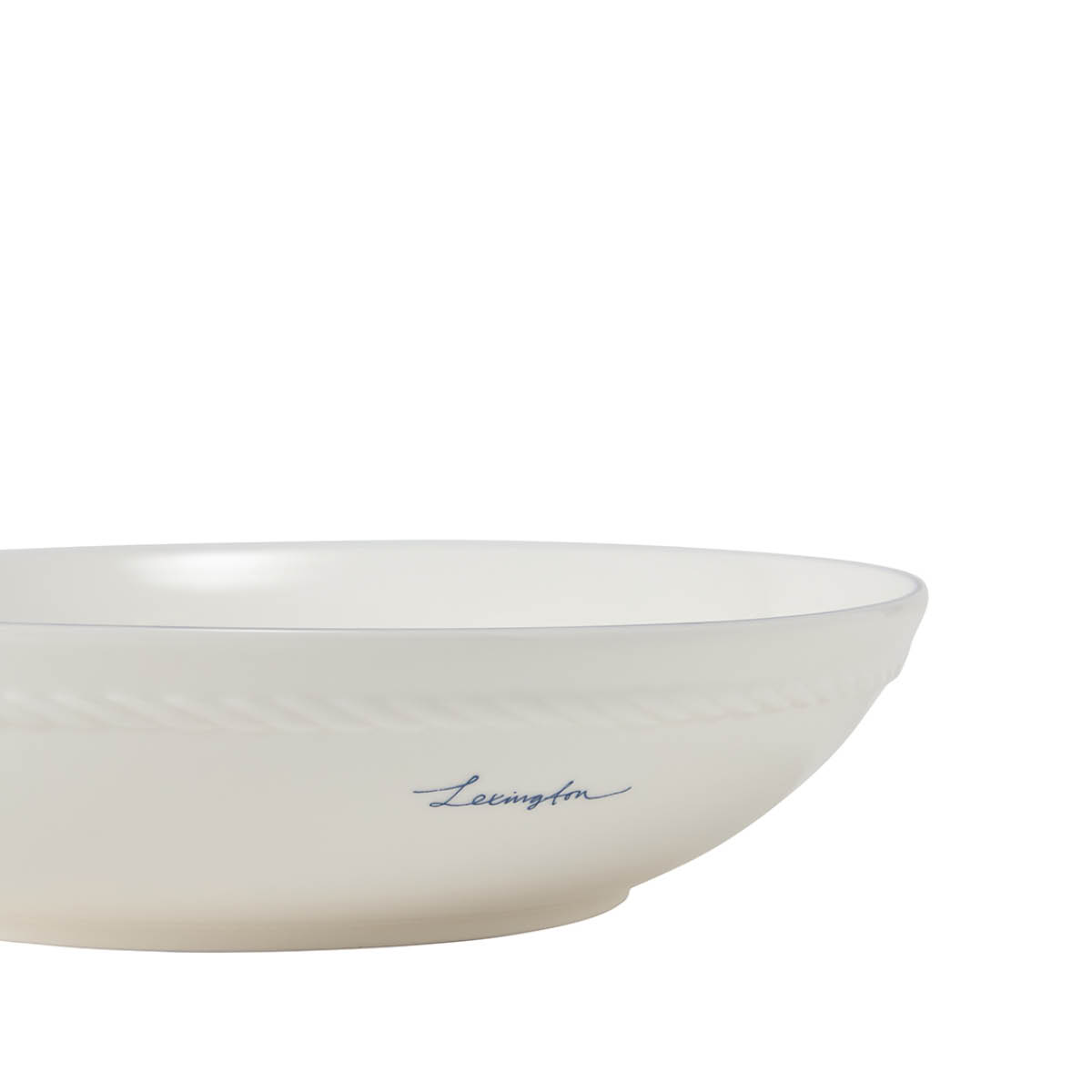 Lexington Icons skål medium 22x5 cm hvit/blå