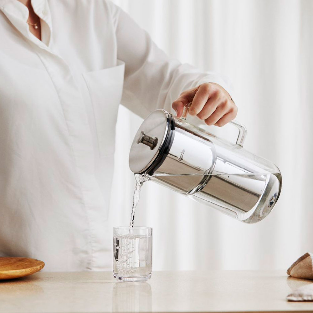 Aarke Aarke Purifier vattenfilterkanna 1,18L glas/stål