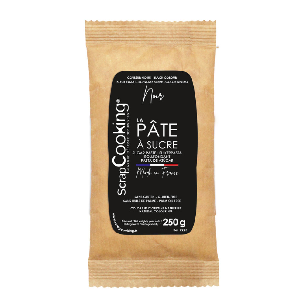 ScrapCooking Sockerpasta 250 g svart