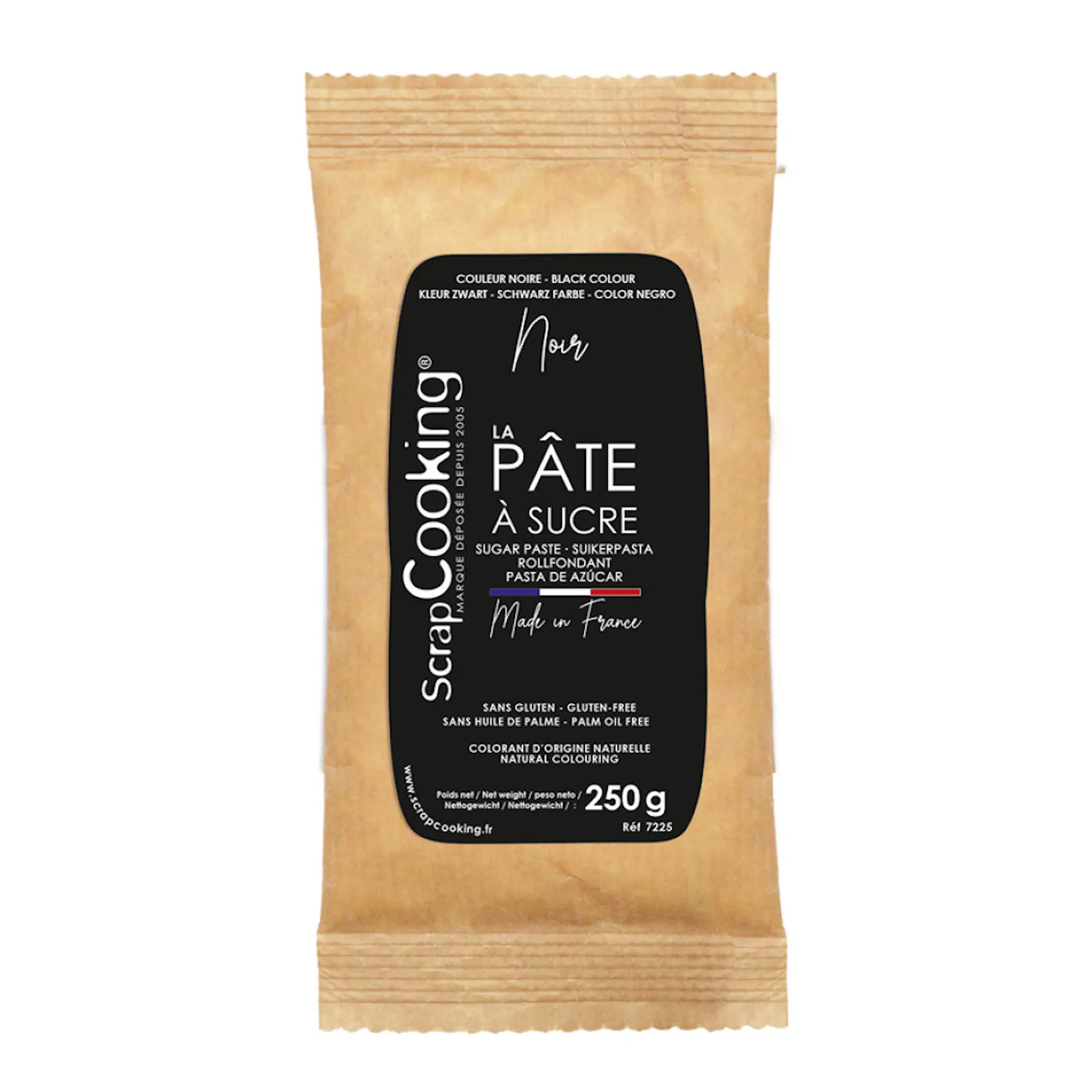 ScrapCooking Sockerpasta 250 g svart