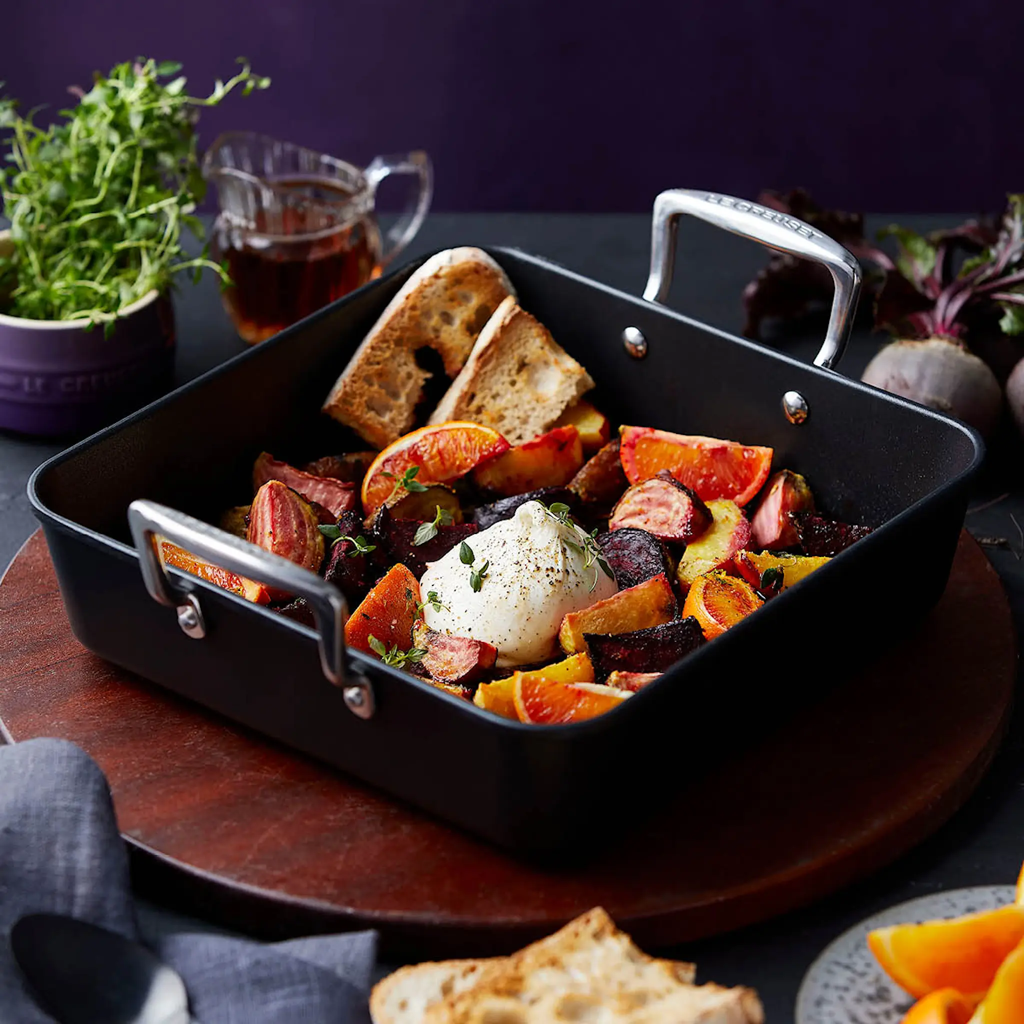 Le Creuset Toughened Non-Stick ugnspanna kvadrat 26 cm
