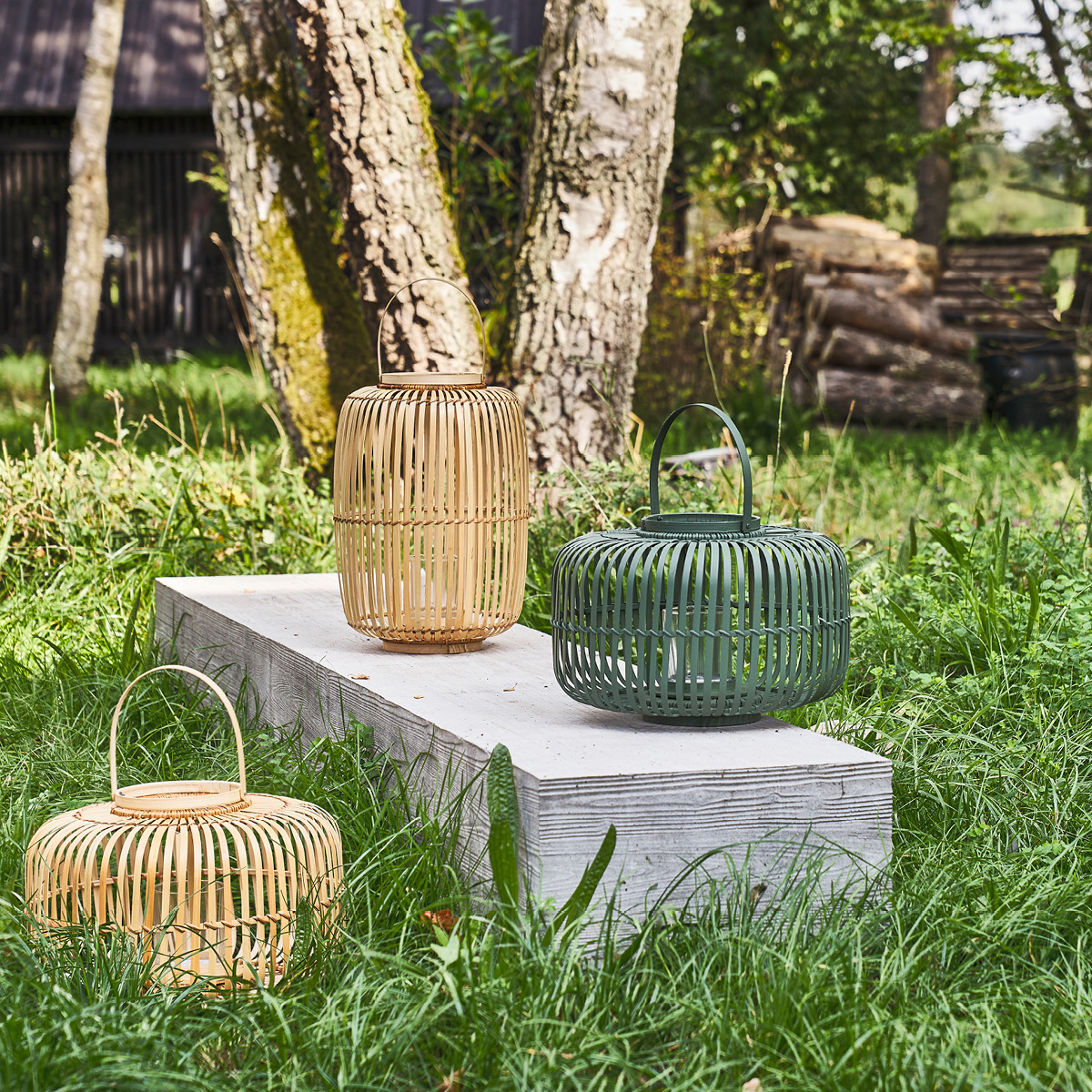 Villa Collection Alia lanterne 38x25 cm dark green