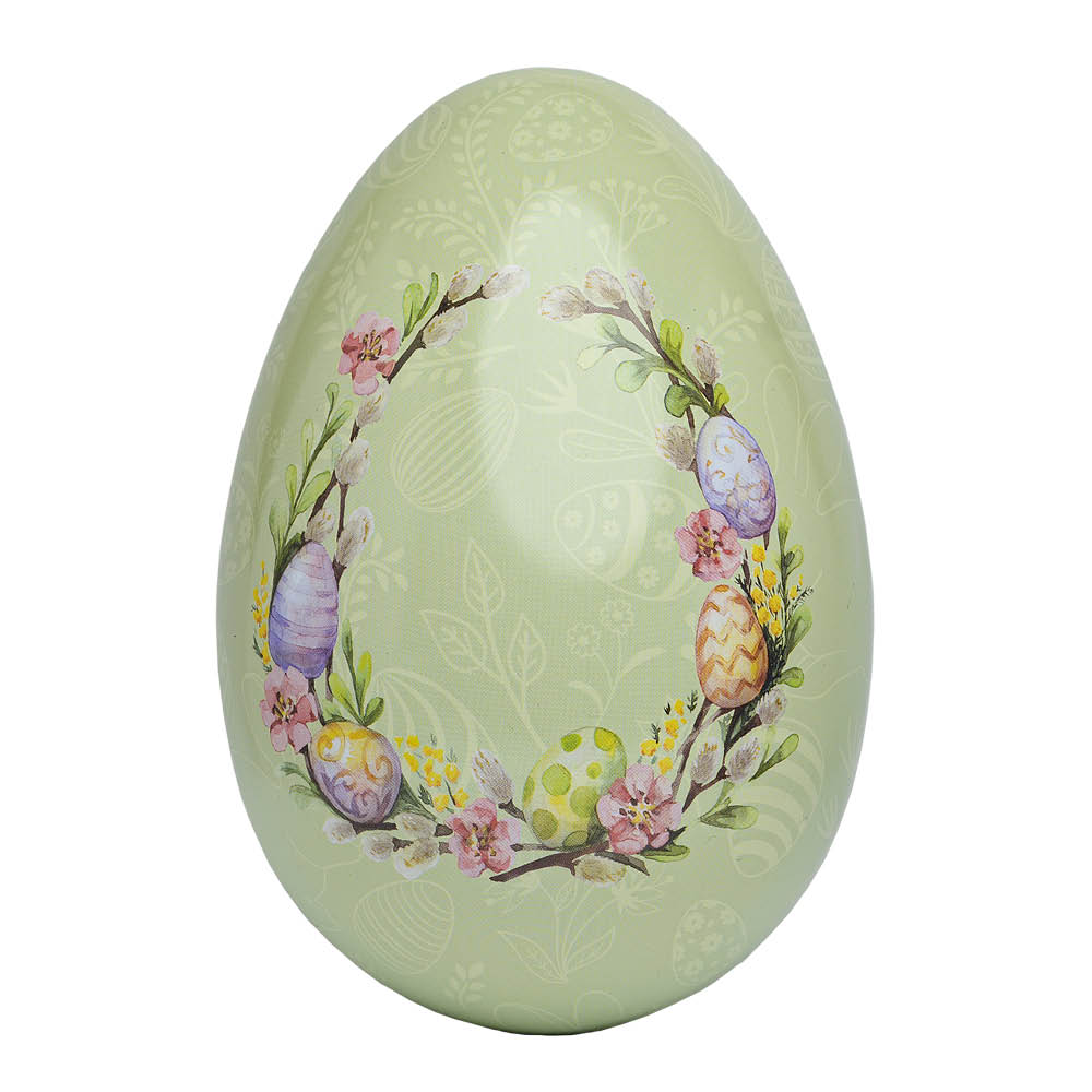 Inspirasjon Forlag Pääsiäismuna metalli 15 cm Vintage vihreä