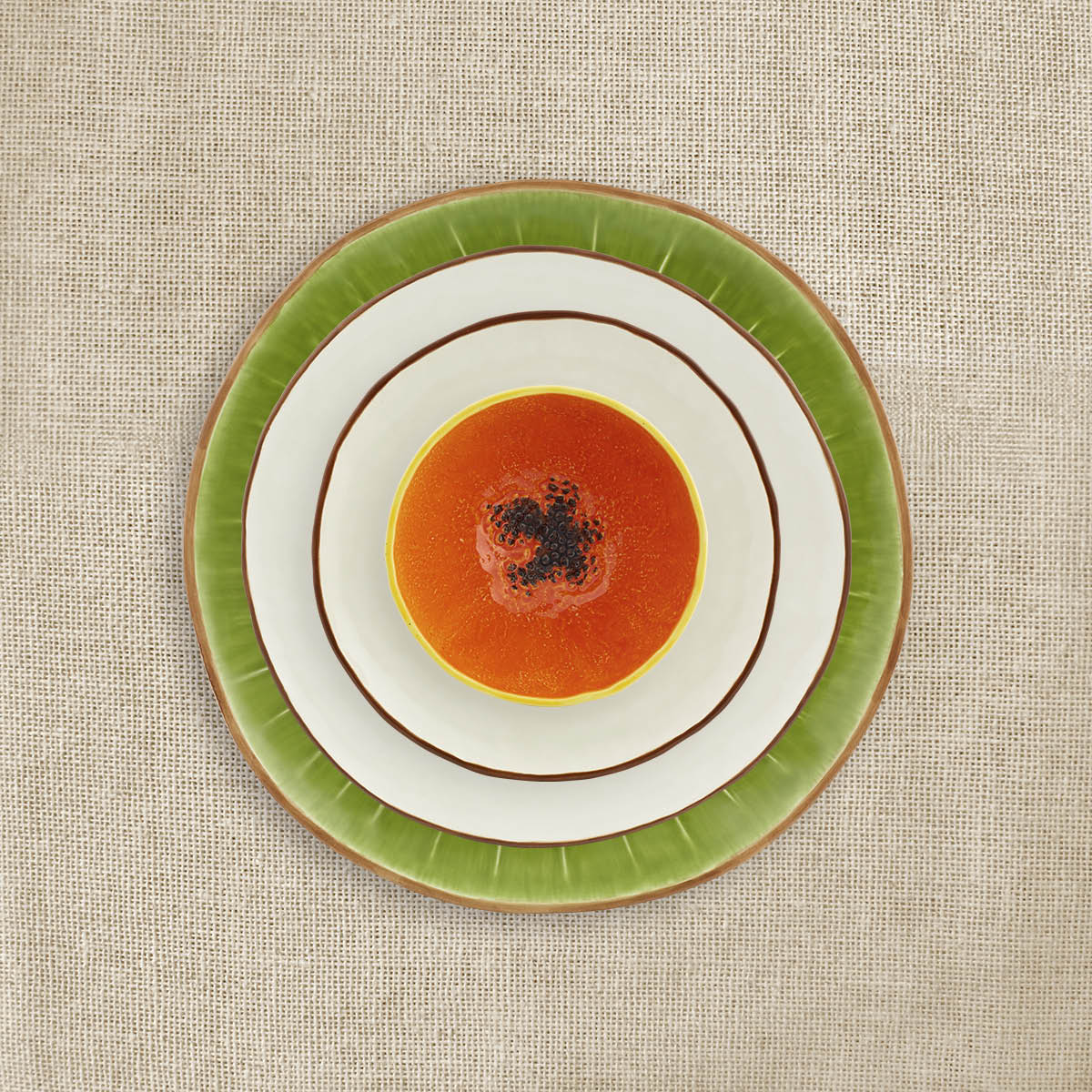 Bordallo Pinheiro Tropical Fruits skål 50 cl papaya