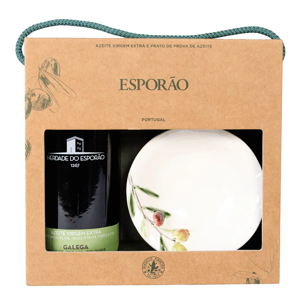 Gavesett olivenolje og skål