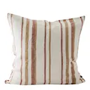 Luc kuddfodral linne 50x50 cm terrakotta ränder