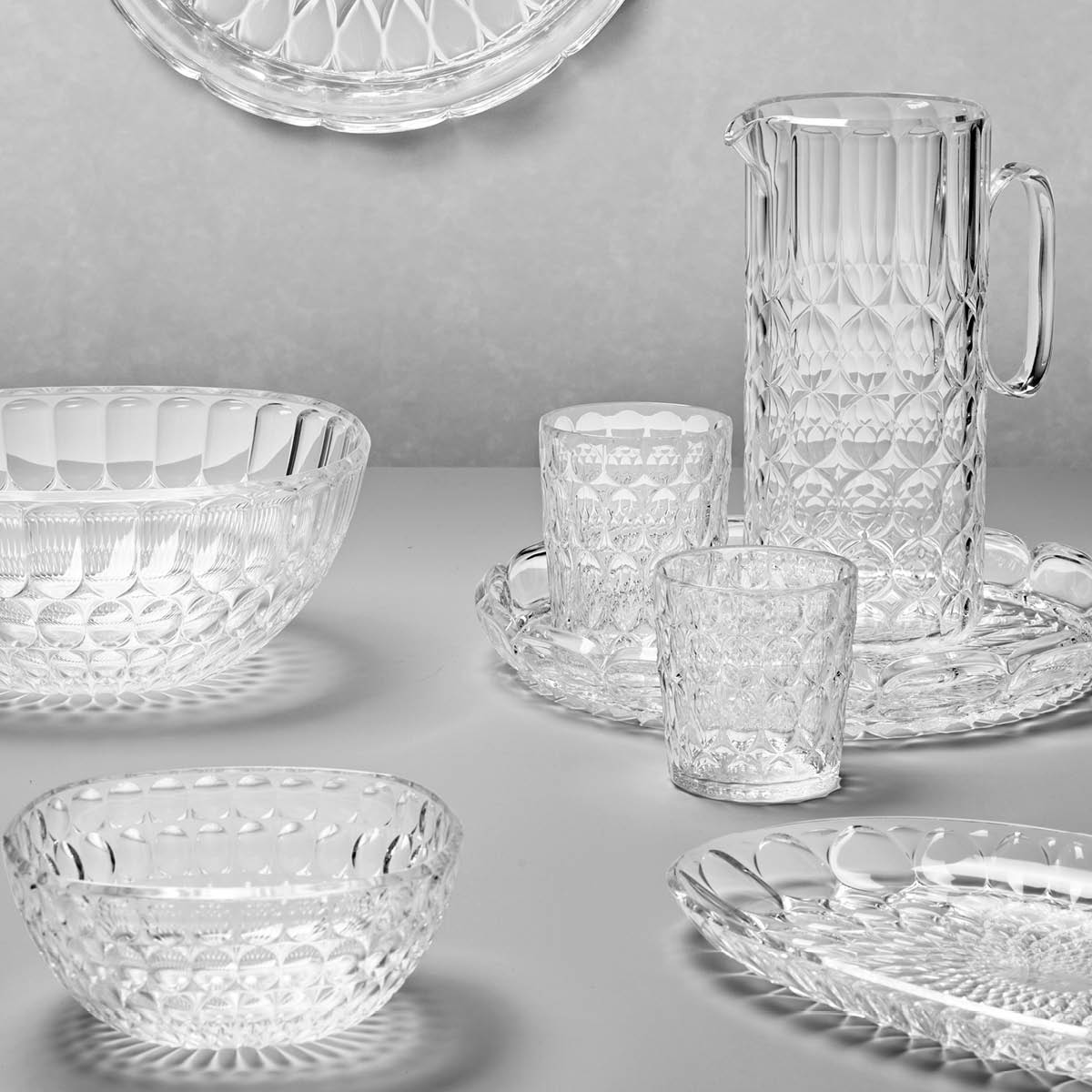 Guzzini Vanity serveringsfat 36 cm bioplast klar