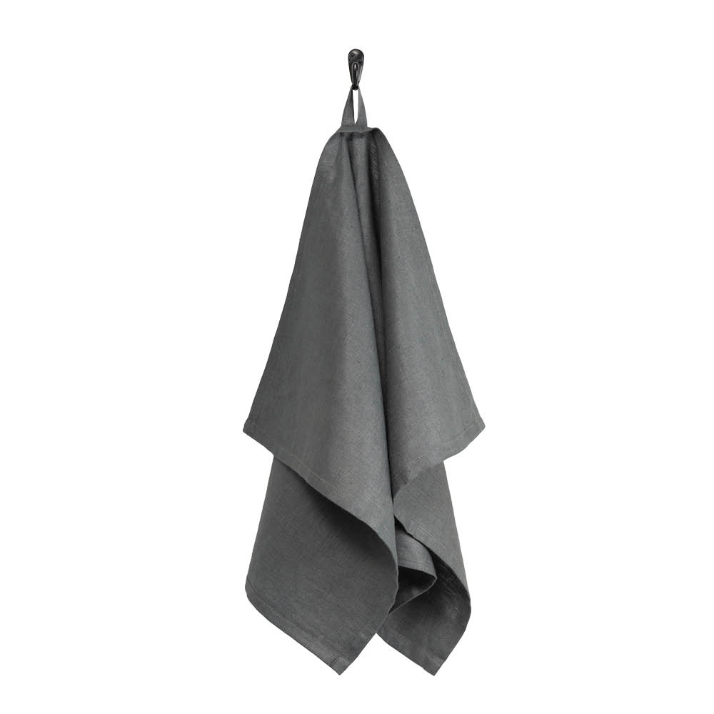 Fanni K Pellava kjøkkenhåndkle 45x70 cm granitt