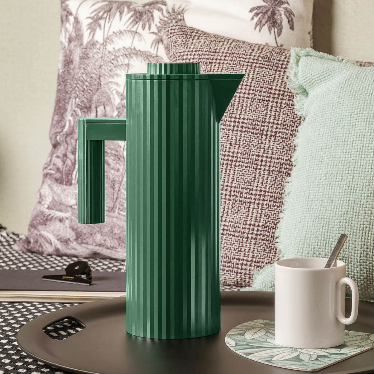 Alessi Plissé Termoskannu 1 L Vihreä