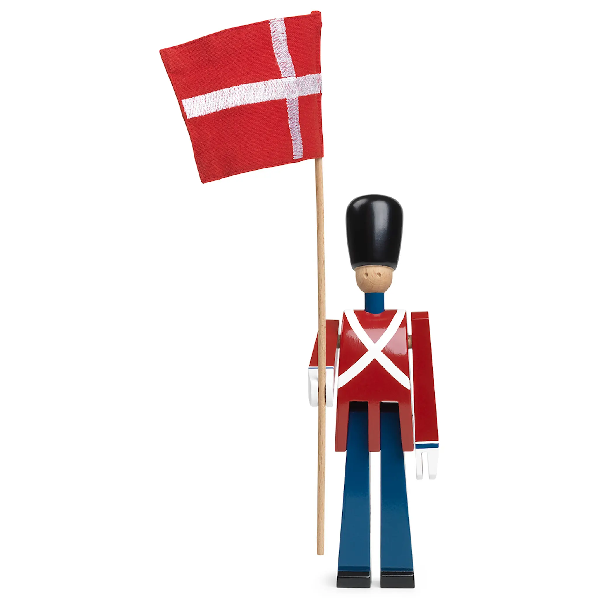 Kay Bojesen Denmark Figurer Fanbärare 29,5 cm Röd/Blå/Vit